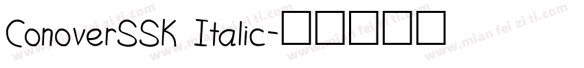 ConoverSSK Italic字体转换